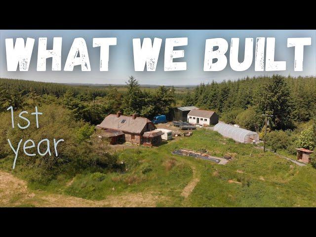 YEAR 1. Everything we built on our Homestead from SCRATCH! Timelapse