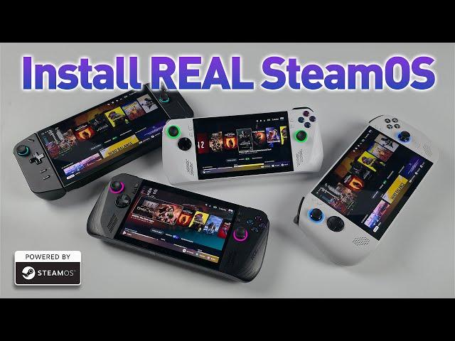 How To Install REAL SteamOS on the ROG Ally, Legion GO and Others!