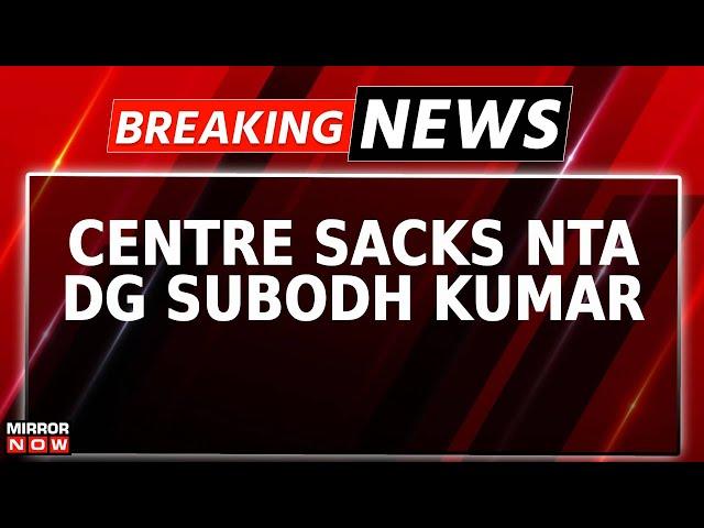 Breaking News | Centre Sacks NTA DG Subodh Kumar Singh Amidst Entrance Exams Controversy, Watch!