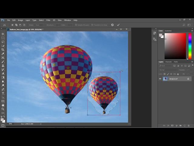 Photoshop Tutorial for Beginners - 11 - Content Aware Move Tool