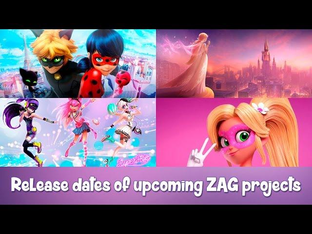 Release dates of new ZAG projects Miraculous Ladybug 2 and 3, Pixiegirl, Melody, Superstar and other