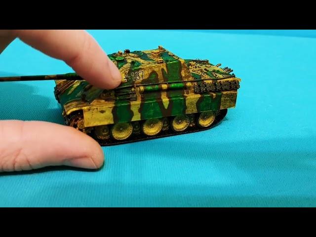 Обзор танка "Ягдпантера" (модель от фирмы Звезда в масштабе 1:72)