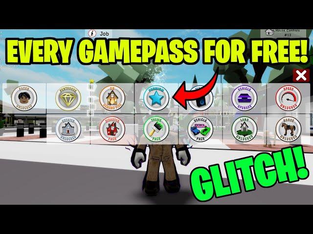 HOW TO GET EVERY GAMEPASS FOR FREE IN BROOKHAVEN!