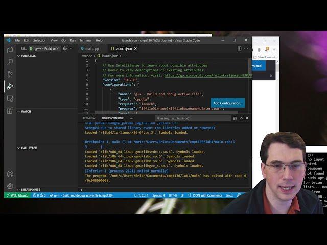 VS Code WSL (C++) - Create Project, Compile, Run