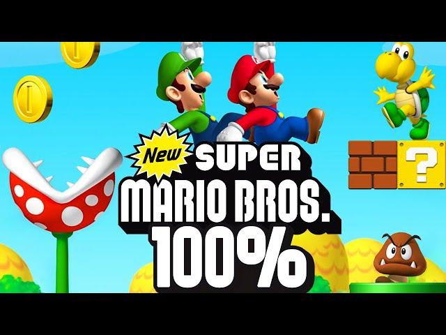 New Super Mario Bros. DS - 100% Longplay Full Game Walkthrough No Commentary Gameplay Playthrough