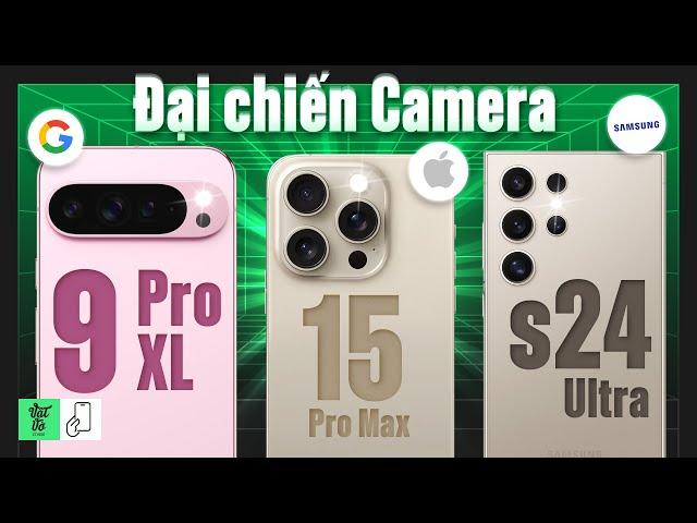 Google Pixel 9 Pro XL vs iPhone 15 Pro Max vs Galaxy S24 Ultra: Camera Comparison!