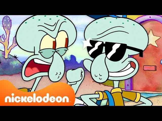 Every Time Squidward Was A Teenager  | SpongeBob | Nicktoons