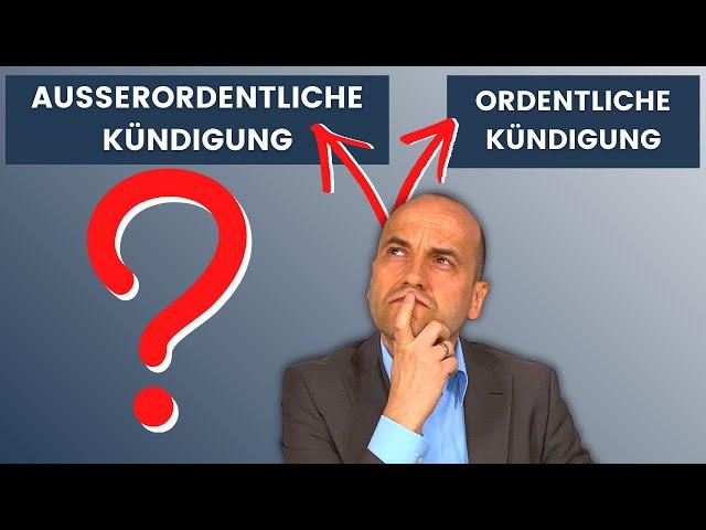 Fristlose und Ordentliche Kündigung (mach den Fehler nicht!)