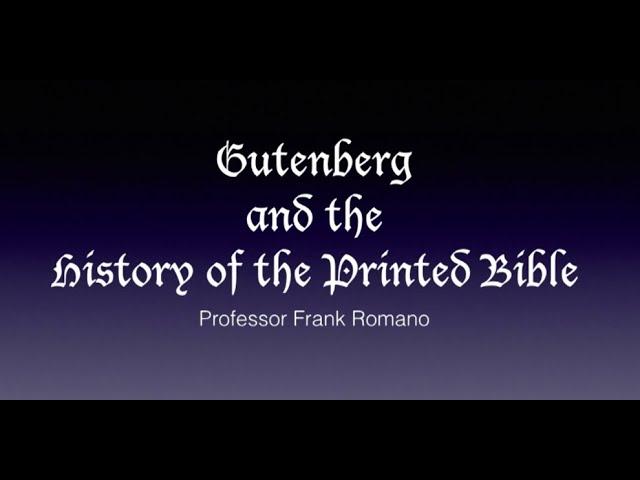 GUTENBERG BIBLE