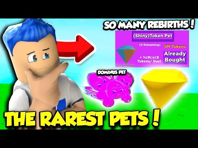 I Unlocked The RAREST SHINY TOKEN PET In Rebirth Simulator 2.0 And TONS OF REBIRTHS! (Roblox)