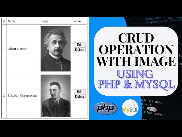 Image CRUD In PHP & MySQL | CRUD With Image Using PHP MySQL