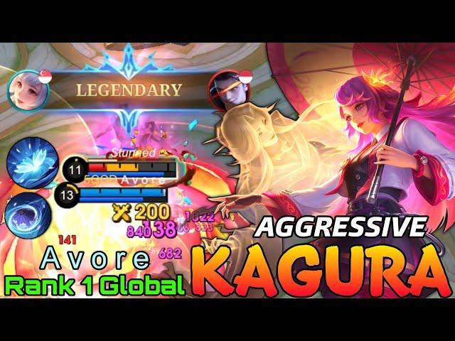 Legendary Midlane Kagura Perfect Gameplay - Top 1 Global Kagura by A v o r e - Mobile Legends