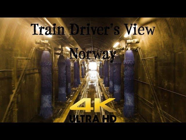 TRAIN DRIVER'S VIEW: Washer, track 12 and then Oslo - Ål in 4K UltraHD