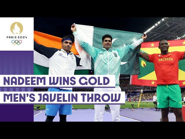 Arshad Nadeem  clinches gold in Men’s Javelin Throw | Paris 2024 Highlights