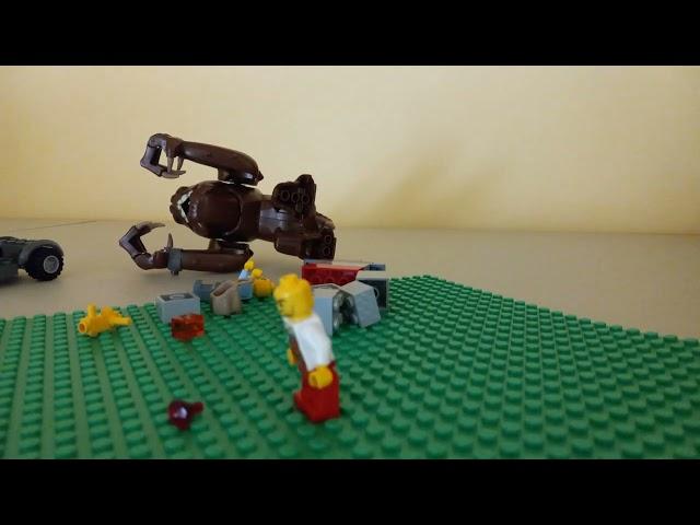 Lego man wakes up