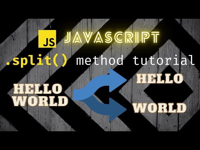 Learn the Split method in JavaScript!