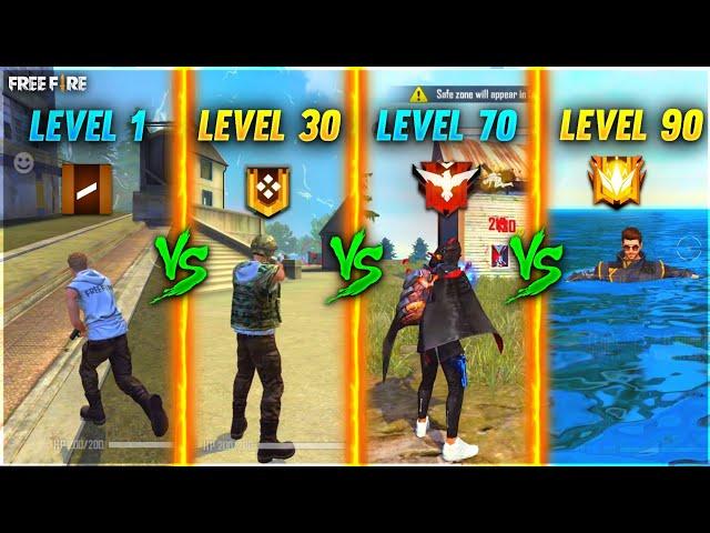 Noob To Pro Journey Level 1 to 90 Bronze To Grandmaster - Garena Free Fire  #noobtopro #freefire