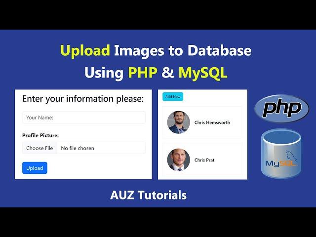 How to Upload Images into MySQL Database and Display it using PHP