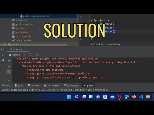 How to fix Android Studio: Failed to apply plugin 'com.android.internal.application' | Flutter