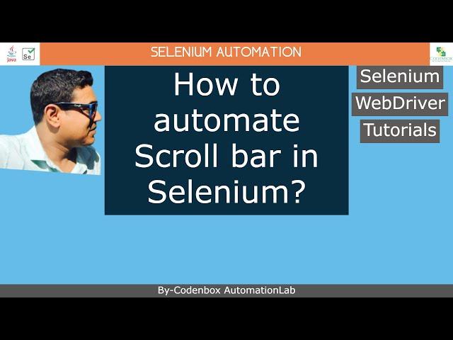 Selenium_Part 18: How to automate Scroll bar in Selenium? Use of JavascriptExecutor  class?