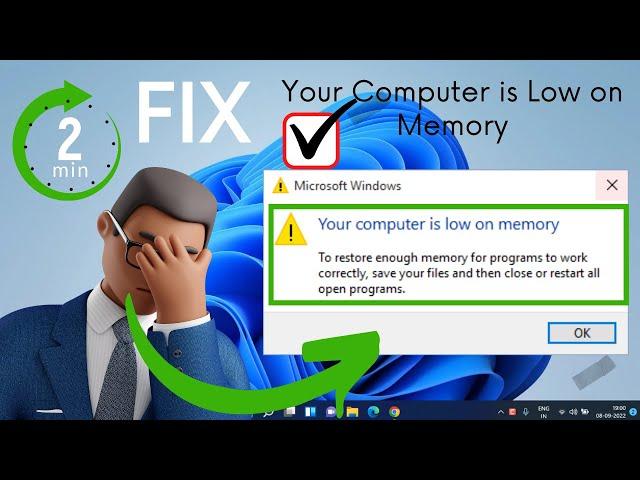 Your computer is low on memory Windows 10 | FIXED Low memory issue