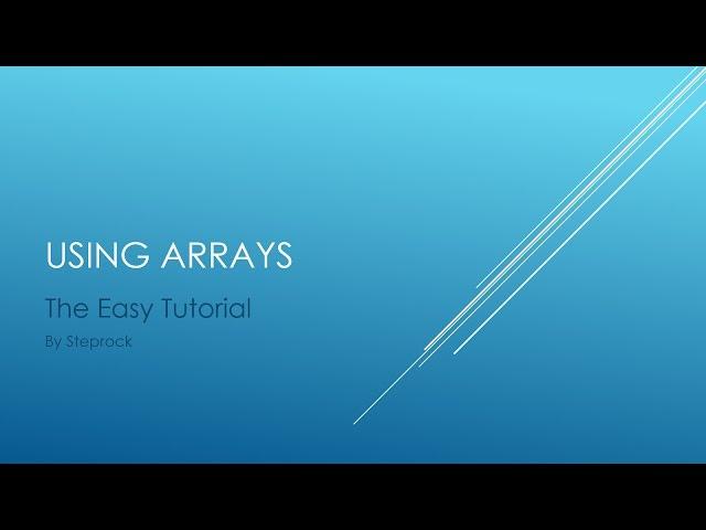 Game Maker Easy Array Tutorial