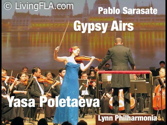 Yasa Poletaeva performs Gypsy Airs by Pablo Sarasate with Lynn Philharmonia