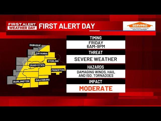 KWQC wall-to-wall severe weather coverage Friday, May 24