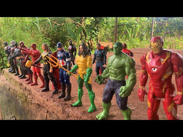 Avengers Marvel vs DC Batman  toys collection unboxing ASMR | Superhero toys | no talking toy review