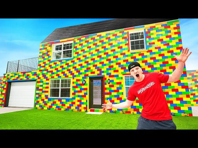 I Built A REAL Lego House! LIFE SIZE