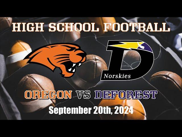 Football: Oregon vs DeForest (9/20/24)