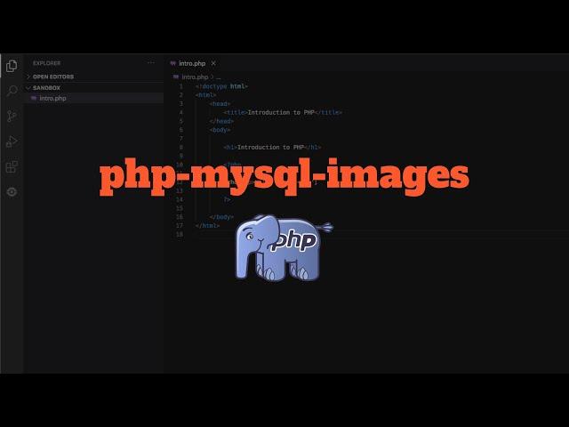 Displaying Images from a MySQL Database using PHP