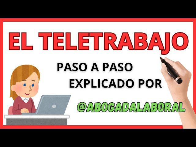 TELETRABAJO en ESPAÑA  Actualizado 2024 ️ ABOGADA LABORAL