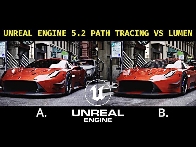 Unreal Engine 5.2 Path Tracing vs Lumen