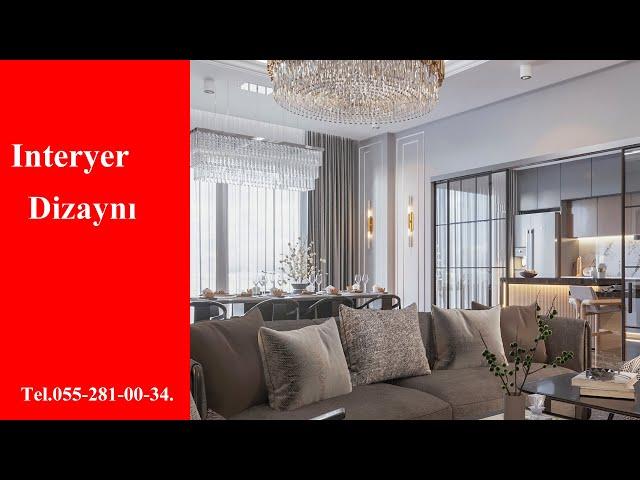 İnteryer qonaq otağı   dizaynı.Interior living room  design