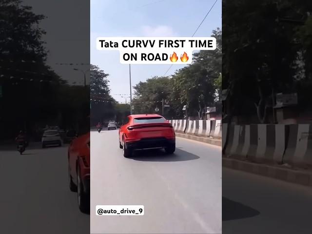 tata curve first time on road  #tata #tatamotors #curve #luxury #ytshort #yt #automobile #cars #car