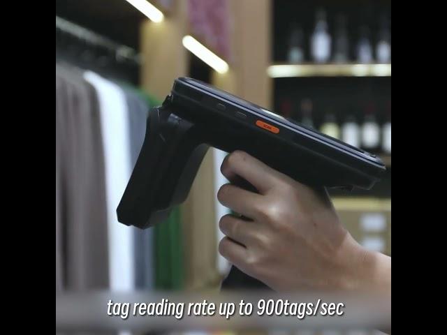 Android 11 Mobile Reader UHF Portable Handheld Terminal UHF RFID Reader for Clothing Inventory.