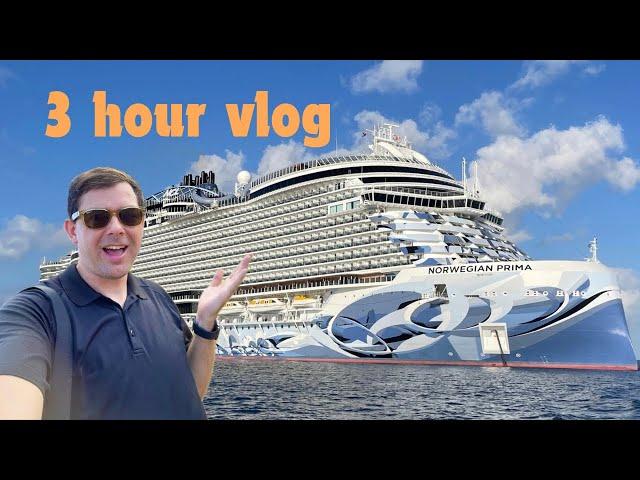 Solo Cruise on the Norwegian Prima! 3 HOUR VLOG (Norway and Iceland)