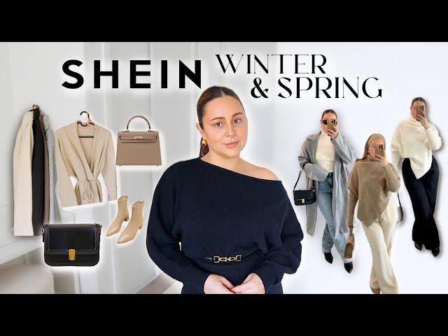 SHEIN WINTER INTO SPRING HAUL 2024 - Classy Minimal Everyday & Work Outfit Ideas! *Wardrobe Basics*