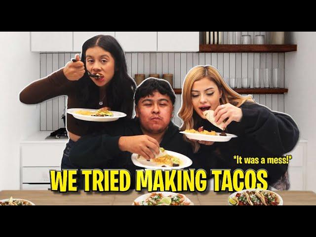 3 HISPANICS TRY TO MAKE TACOS *FUNNY AF* Featuring (Wendy Ortiz and Mary)