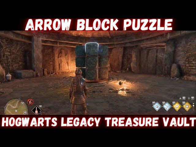 Arrow block puzzle, hogwarts legacy