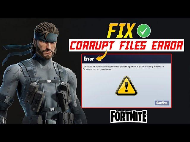 How to Fix a File Corruption Has Occurred in Fortnite on Windows PC | Fortnite Corrupted Files