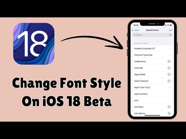 How to Change Font Style on iOS 18 | Change Fonts in iOS 18 | Without Any App