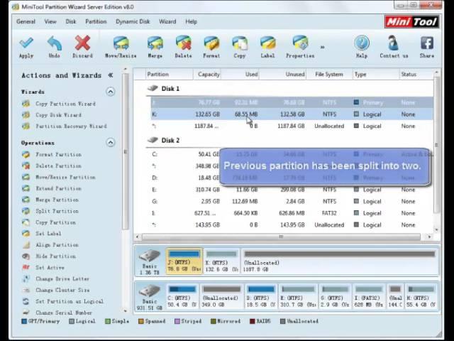Split Partition  | MiniTool Partition Wizard Official Video Guide