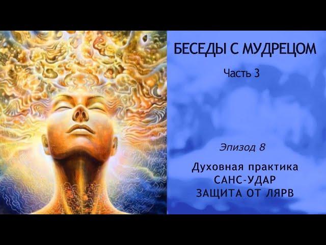 Книга "Беседы с мудрецом". Часть 3. Эпизод 8. Сила проклятия. Практика "Санс удар. Защита от лярв"