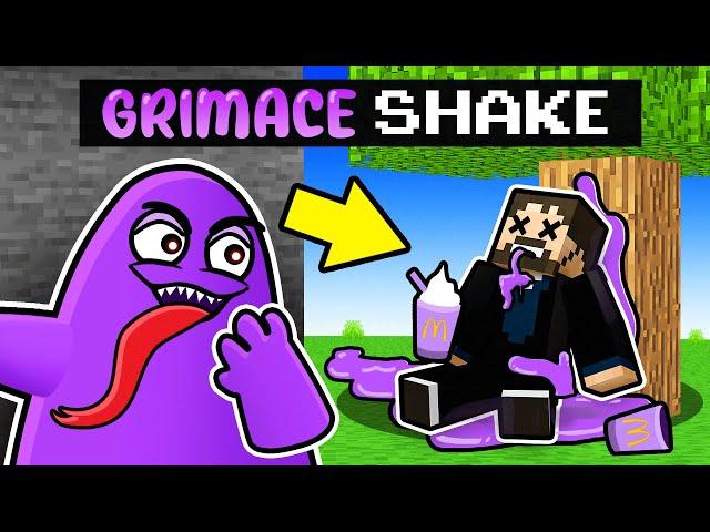 Escaping The Grimace Shake in Minecraft