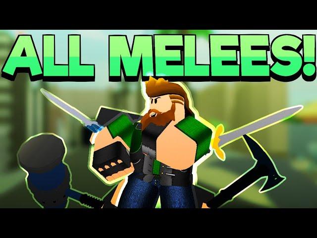 ALL MELEE WEAPONS IN ARSENAL/CASE OPENING! (Arsenal Roblox)