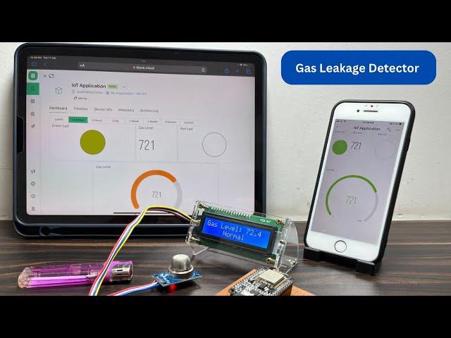 LPG Gas Leakage Detector Using ESP8266 With Blynk Notification