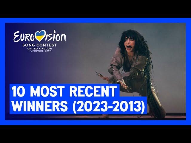 The 10 Most Recent Winners of the Eurovision Song Contest: 2013 - 2023