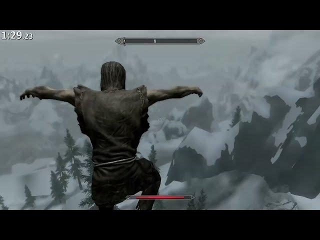 Skyrim Kill Nazeem speedrun in 1:57 IGT